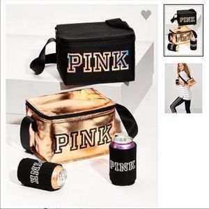 Vs pink cooler and coozie